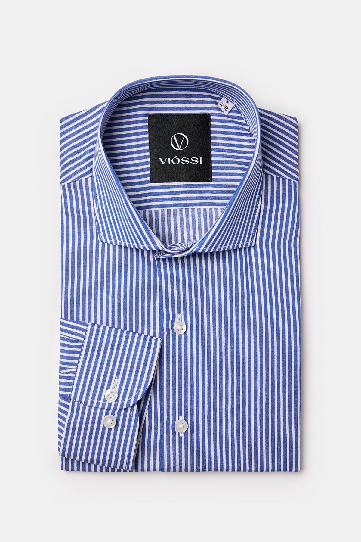 Genova Business Shirt — Blue Striped | HolloMen