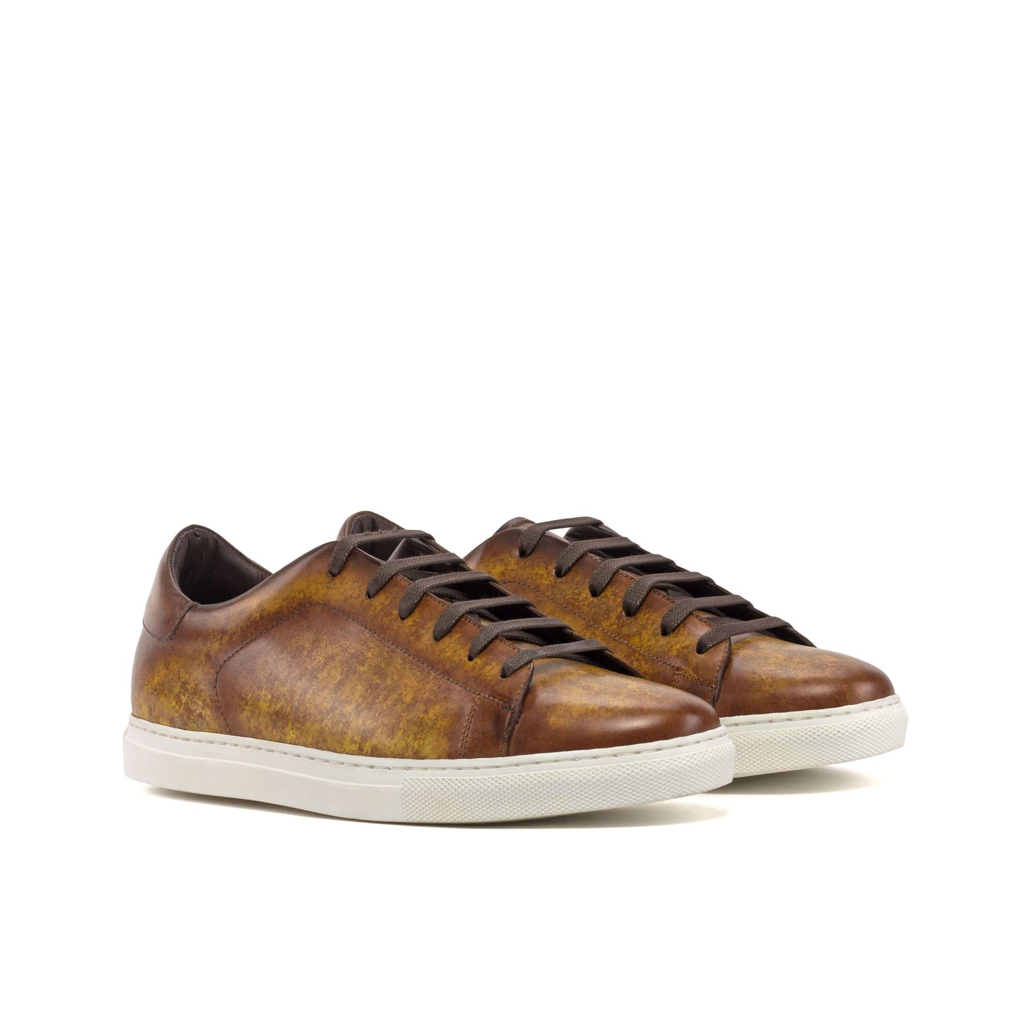 Ambrogio Low-Top Trainer | Cognac Patina.