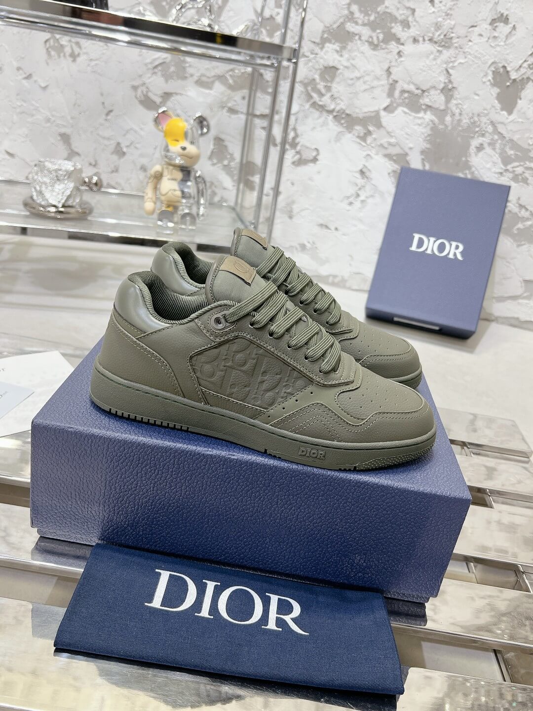 Christian Dior B27 Low-top Jungle Green Leather – HolloMen
