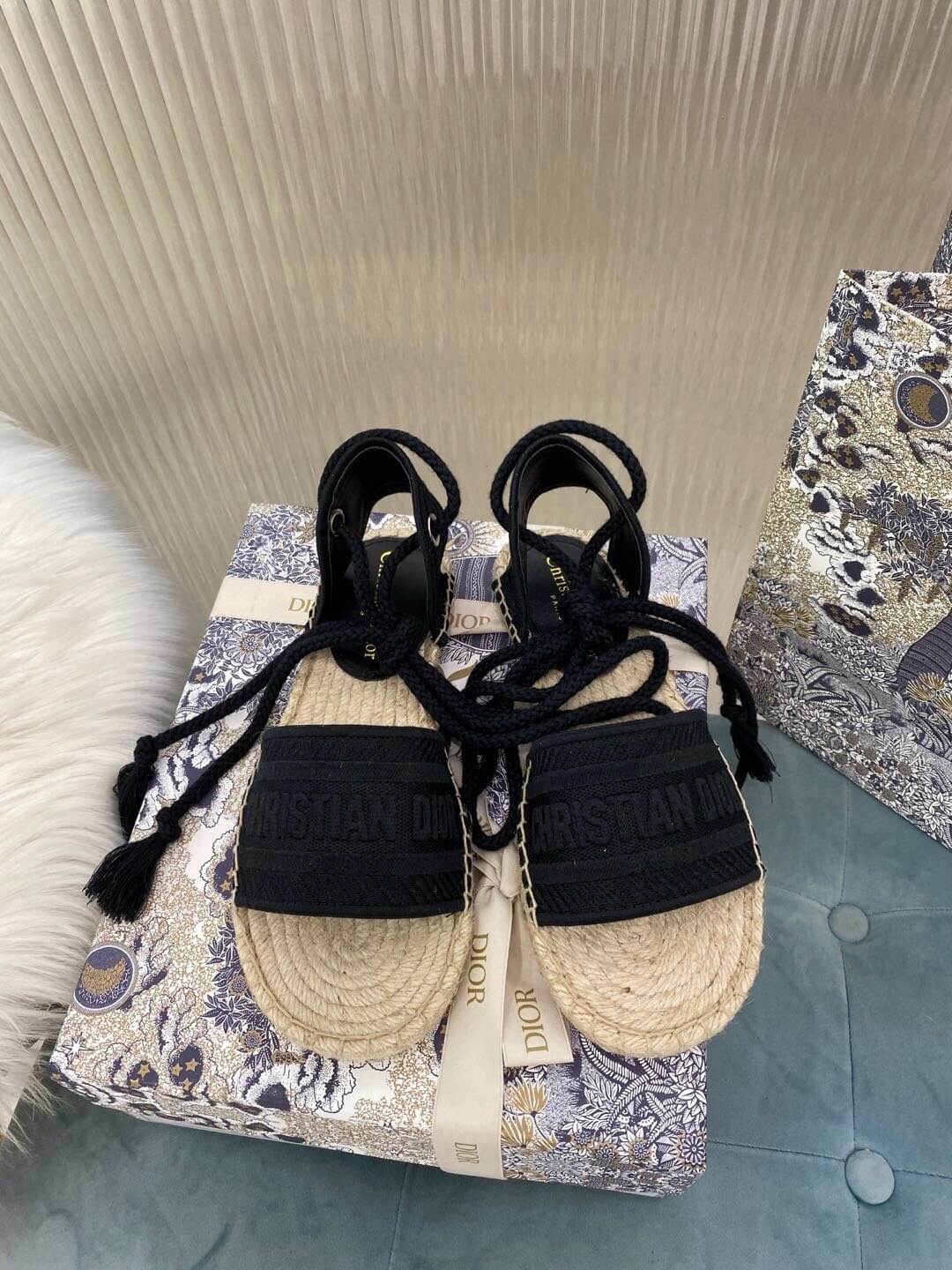 Christian Dior Black Summer Sandal