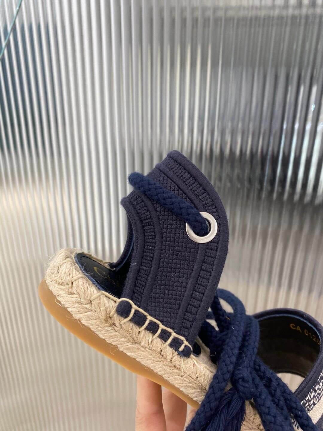 Christian Dior Blue Oblique Summer Sandal