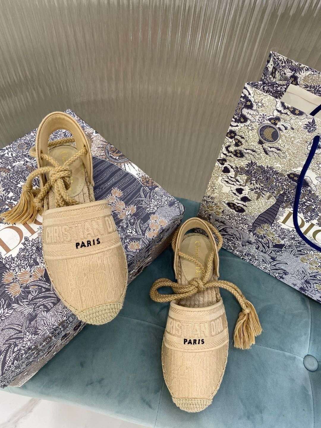 Sandalo espadrillas Granville di Christian Dior beige