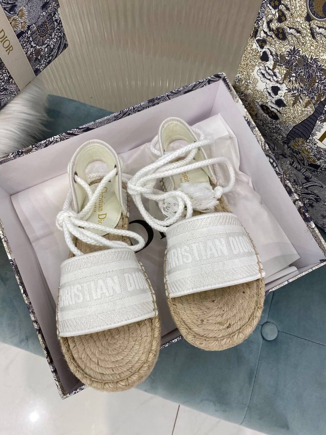 Christian Dior White Summer Sandal