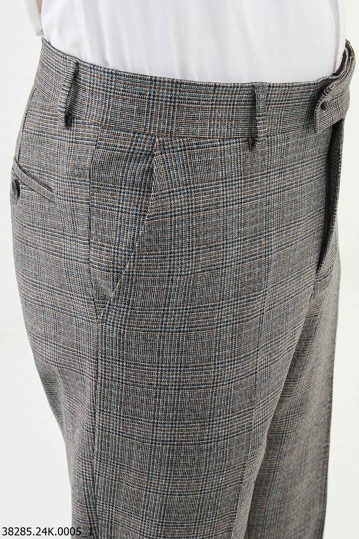 Classic Glen Check Gray Suit Pants