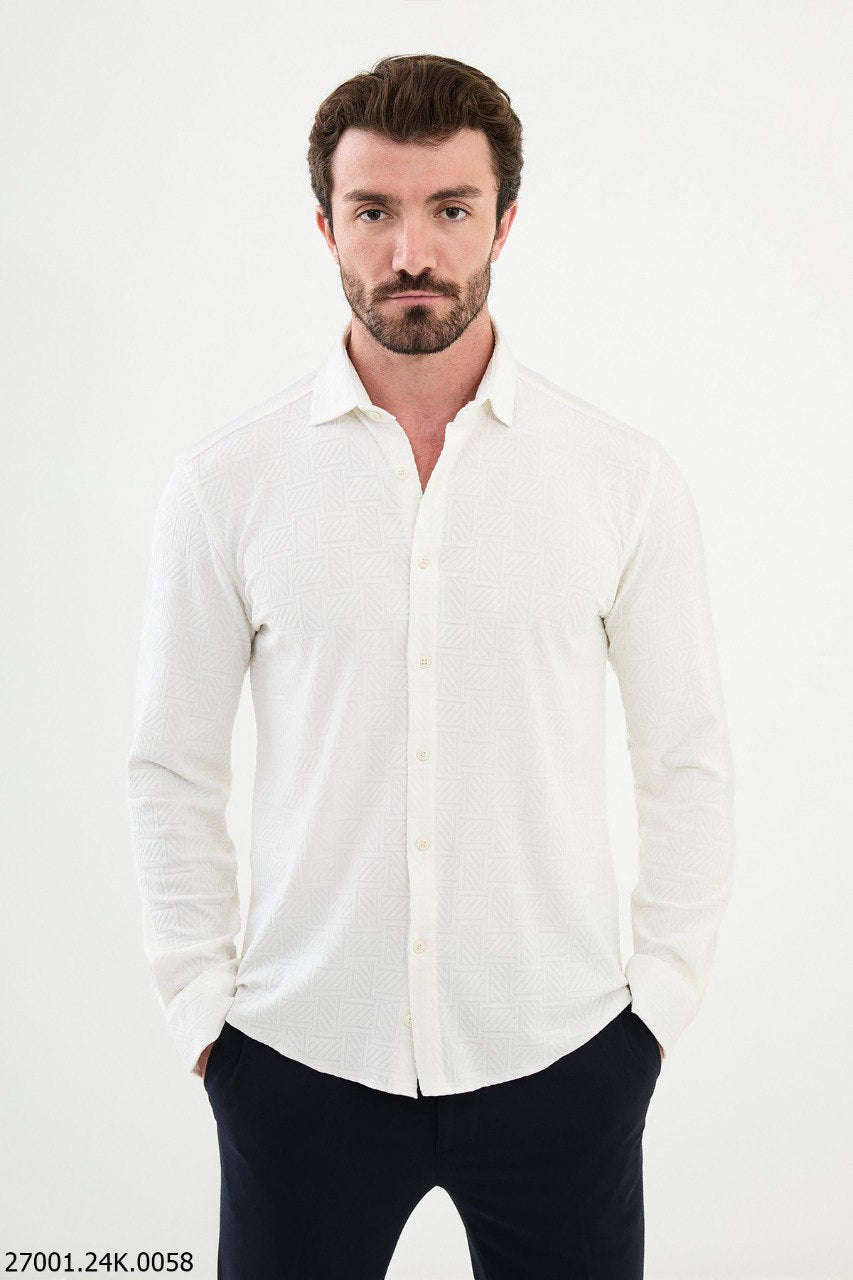 crisp white dress shirt men Lenox Dress Shirt Slim Fit
