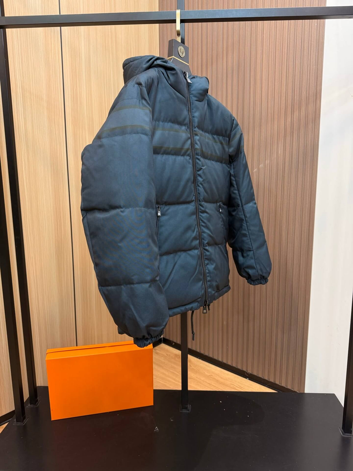 Christian Dior Reversible Oblique Puffer Jacket – Dark Navy Blue