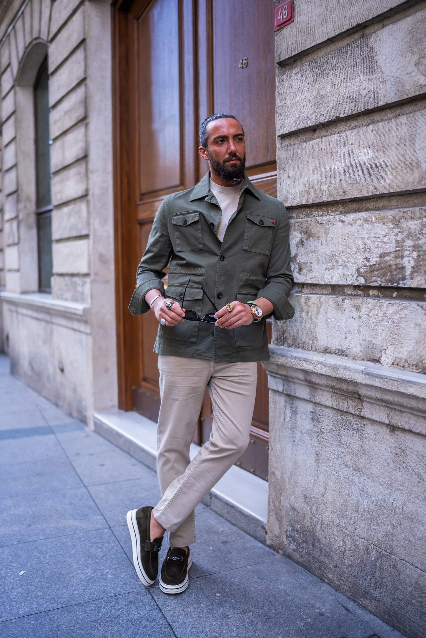 Men's Khaki Safari Jacket