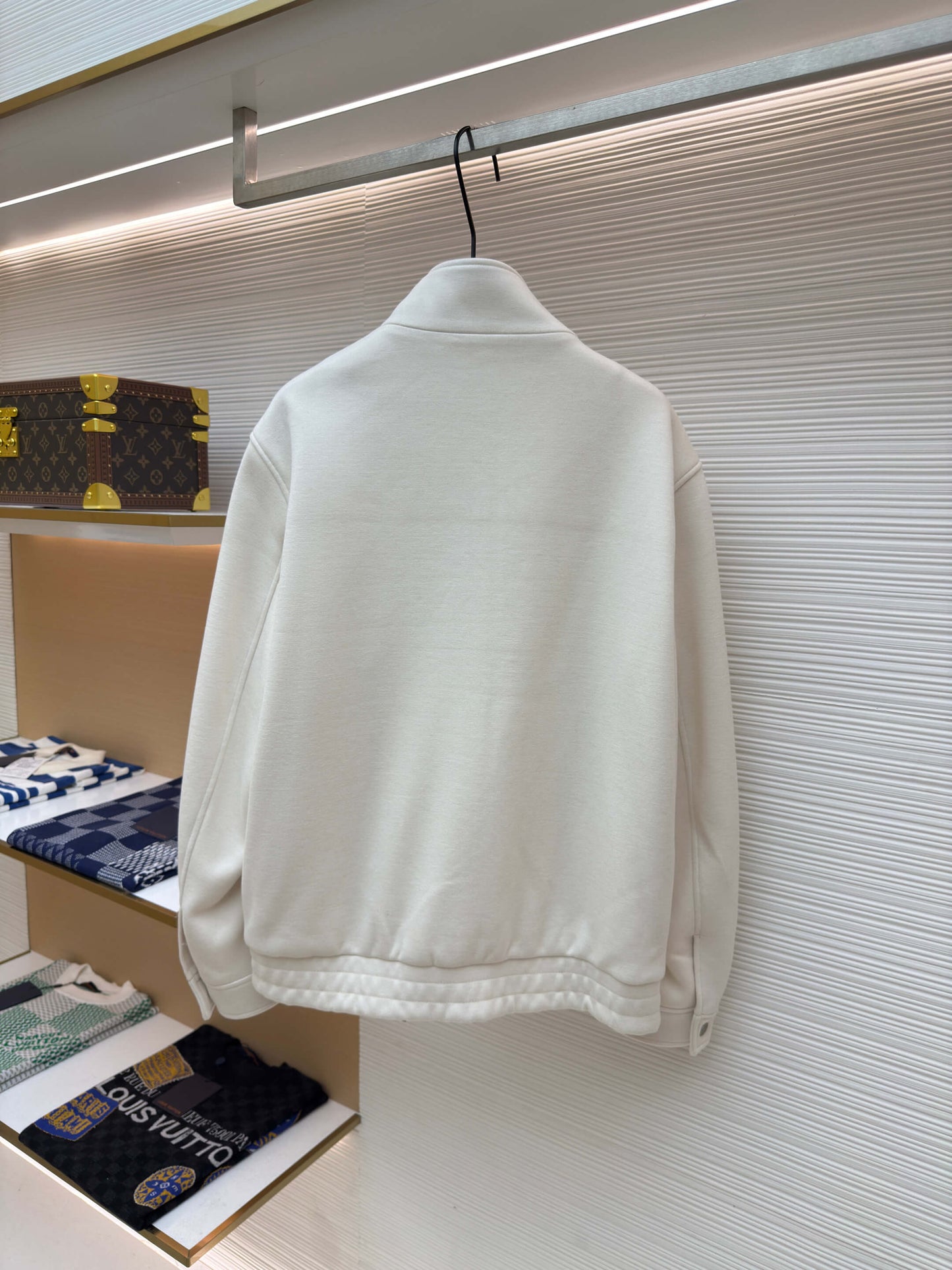 Loro Piana Minimalist Cashmere Jacket- Off-White