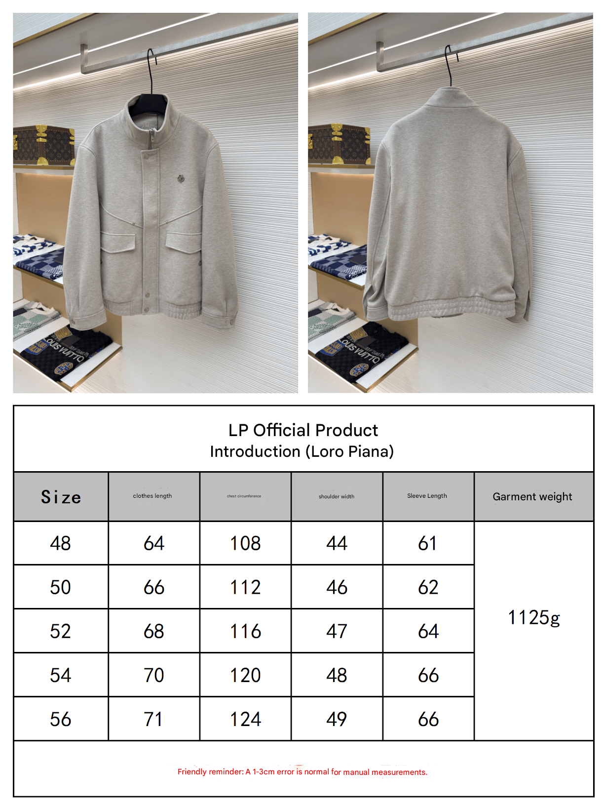 Loro Piana Stand-up Collar Minimalist Cashmere Jacket- Light Beige