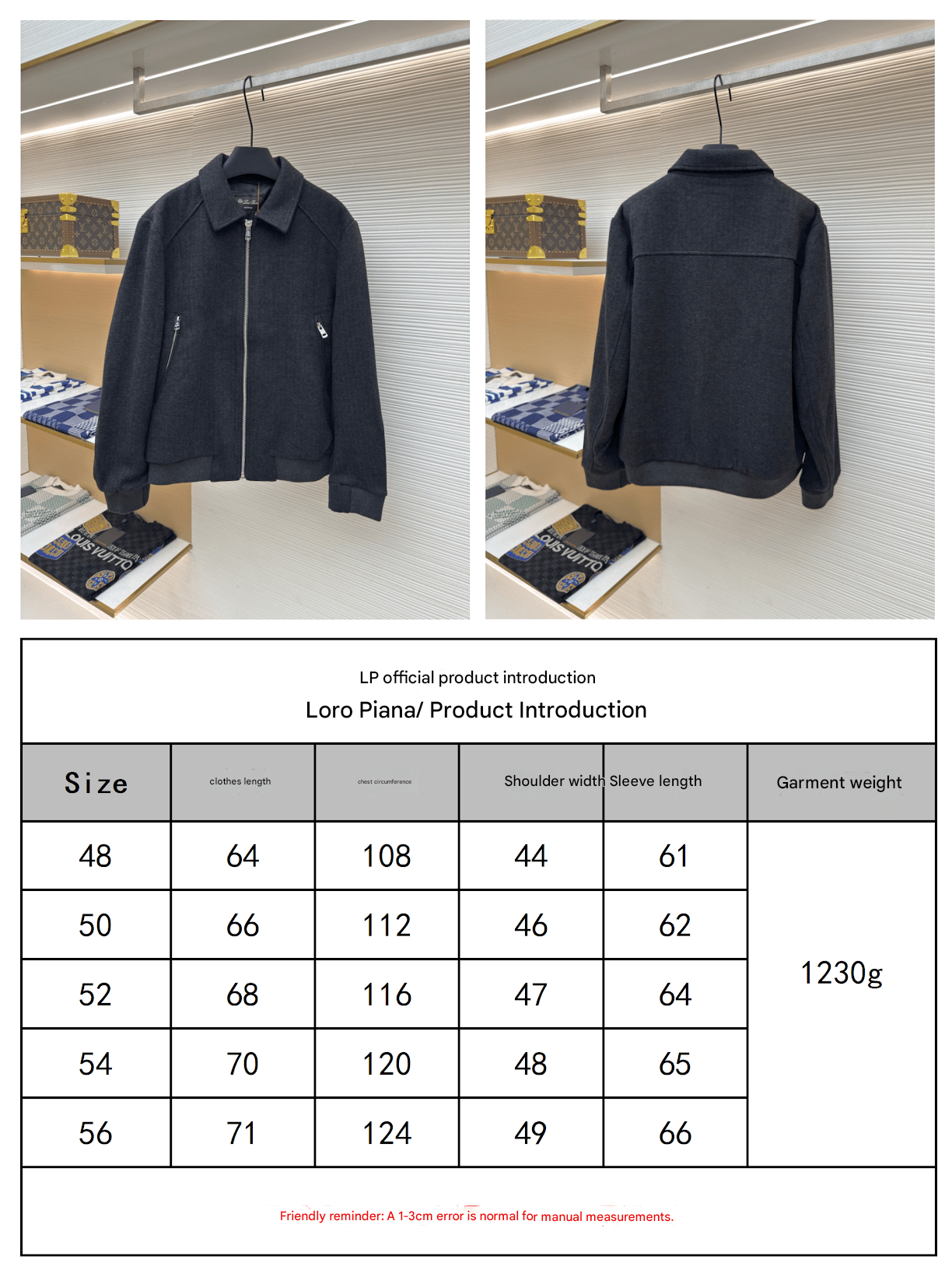 Loro Piana stand-collar Cashmere Jacket- Dark Gray