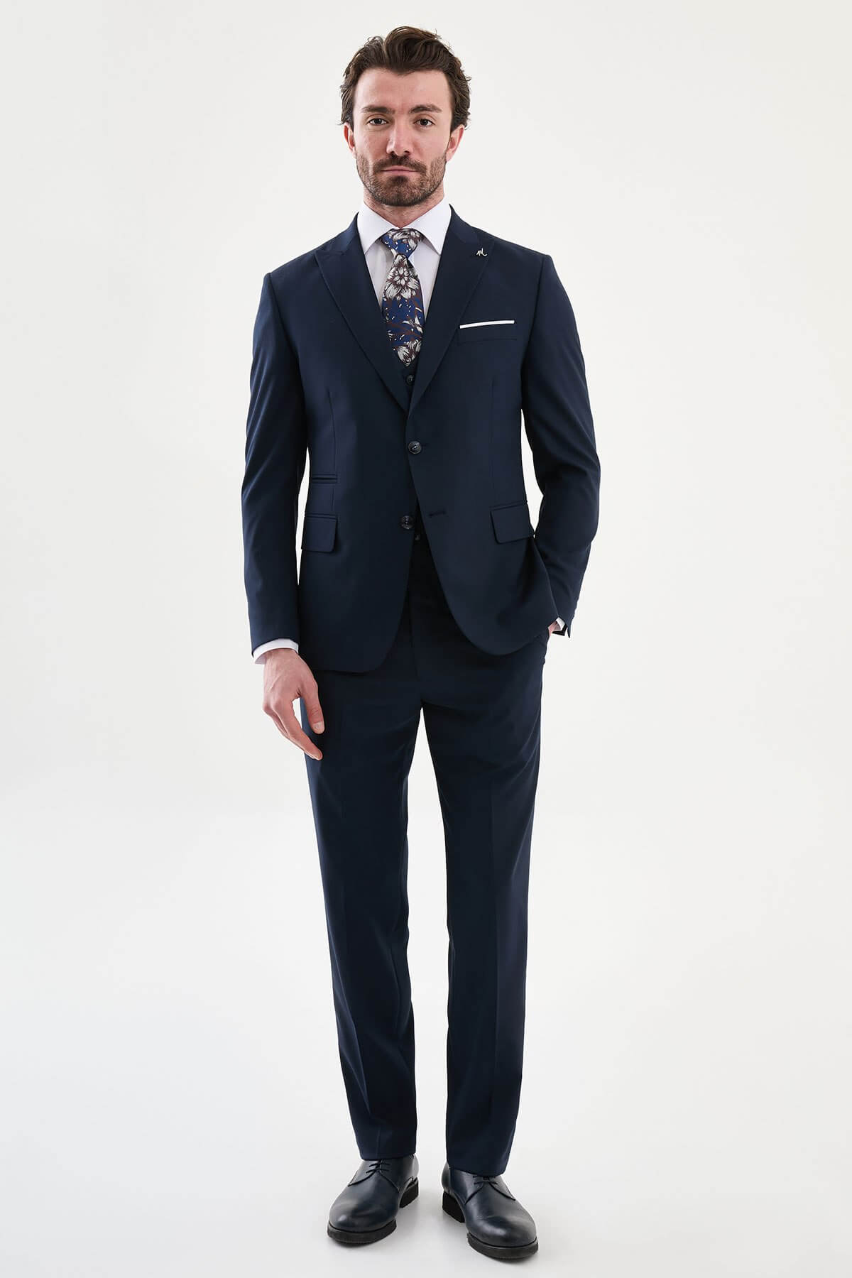 dress to match navy blue suit Milano 3 Piece Wedding — Bridesmaid dresses