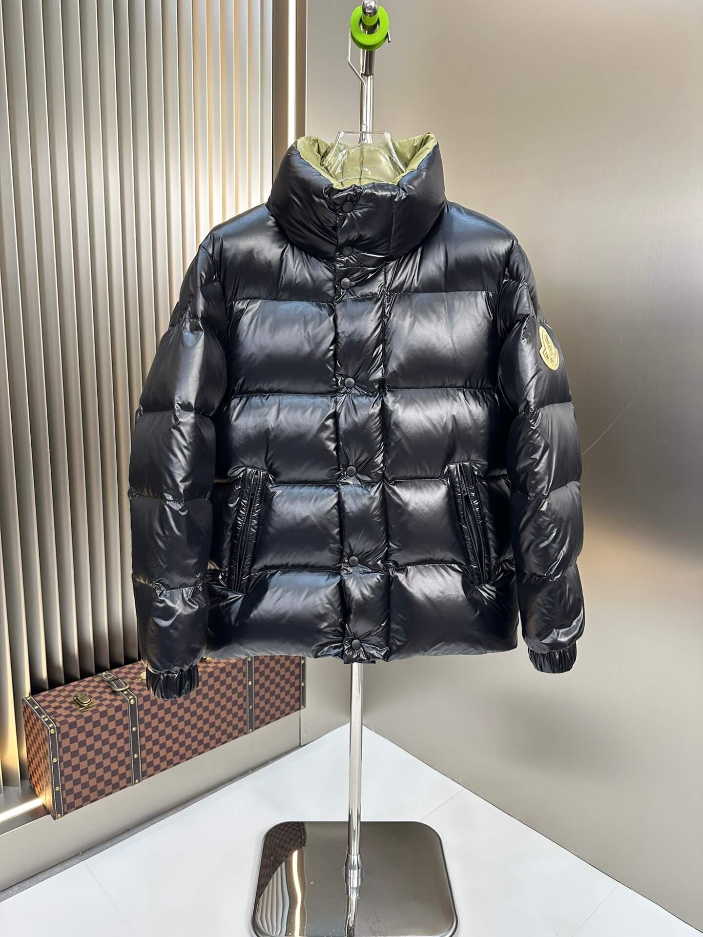 Moncler Black Yellow Reversible Puffer Down Jacket – HolloMen
