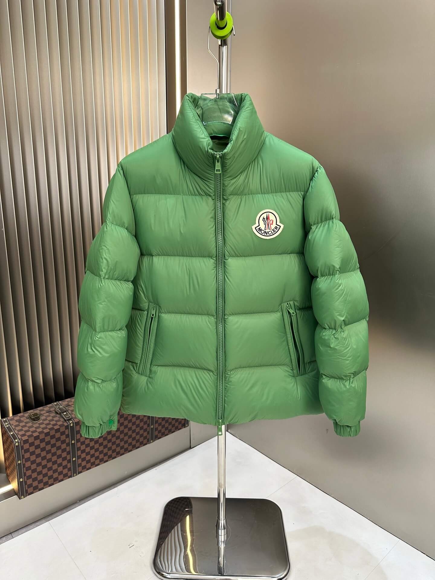 Moncler Maya Green Hooded Short Down Jacket. – HolloMen