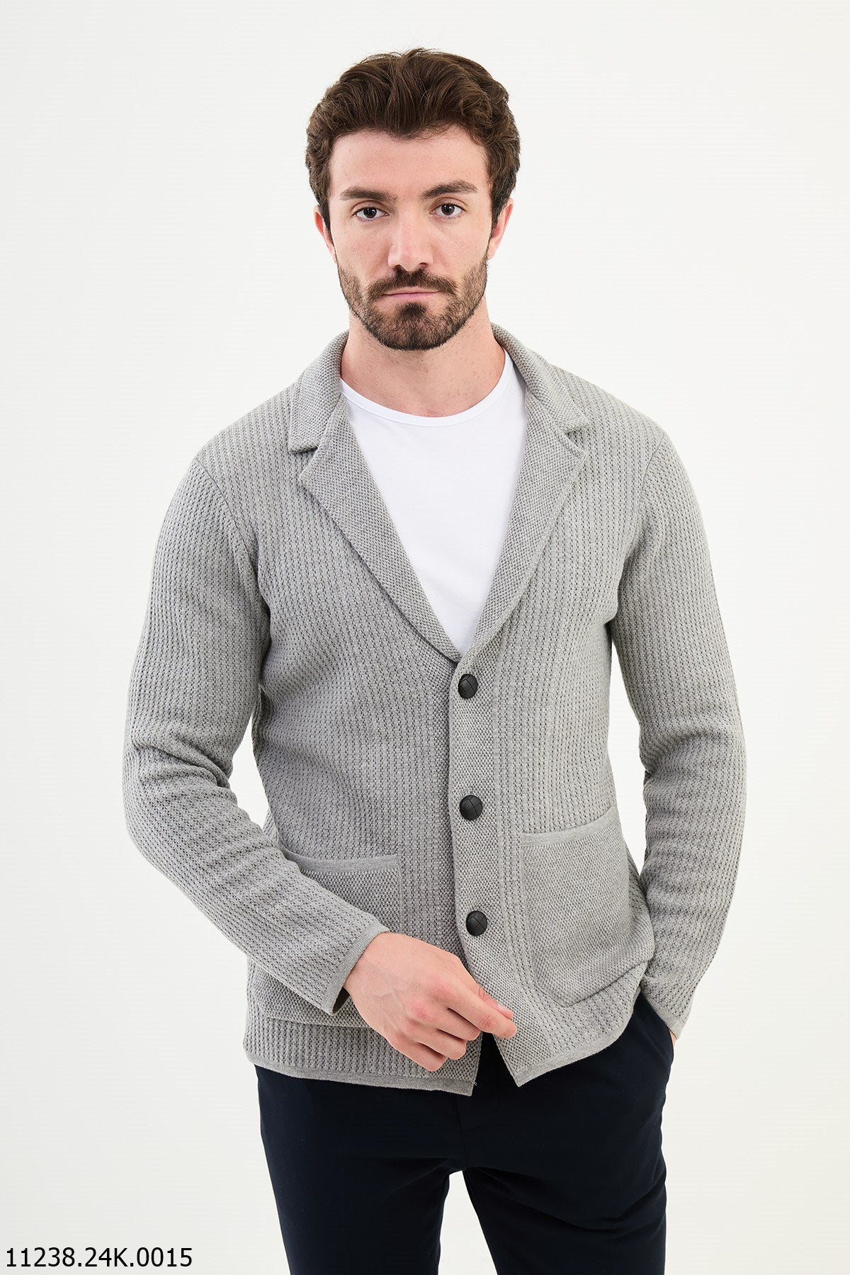 Cardigan Sueter Con Botones Suéter Tipo Cárdigan De Punto Con