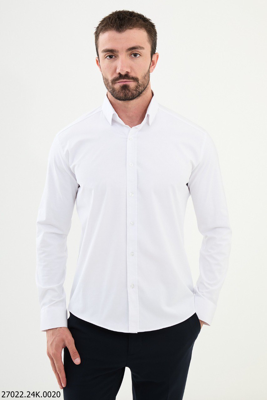 white textured dress shirt Mens Next White Slim Fit Textured Wing Collar Dress Shirt US 15 R