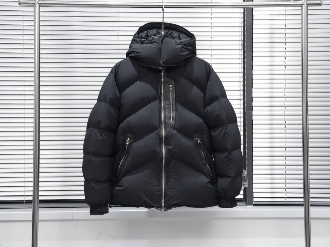 Zenga Cashmere Blend Down Jacket- Black – HolloMen
