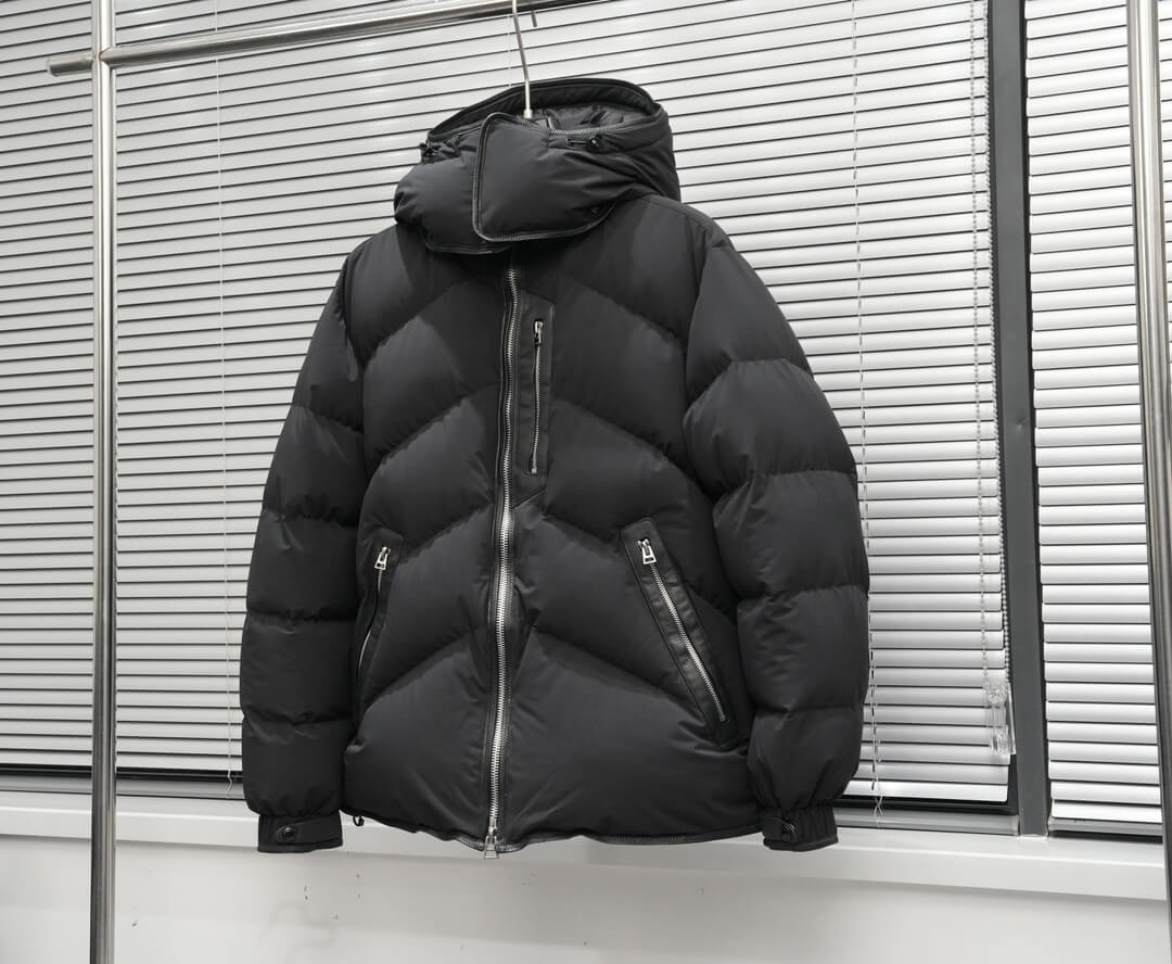 Zenga Cashmere Blend Down Jacket- Black