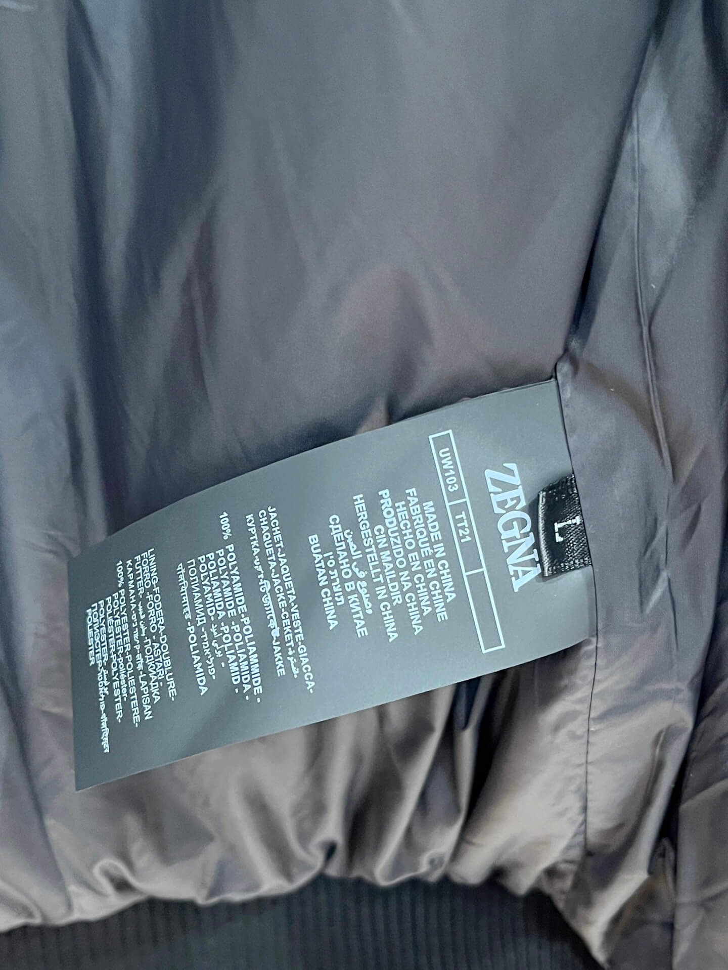 Zenga Ermenegildo Men's Down Jacket- Black