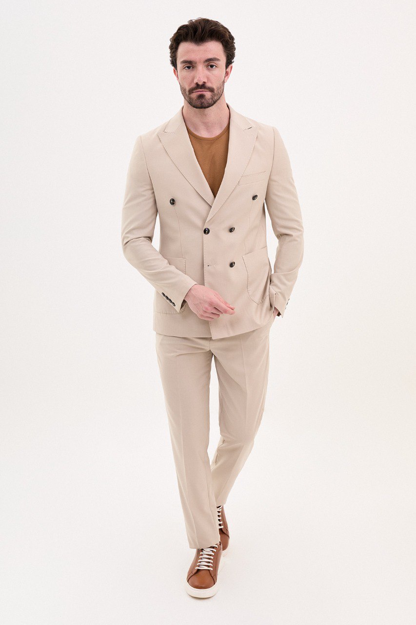mens beige dress coat Beige Teddy Coat - Men's Winter Outerwear, Silk Lining