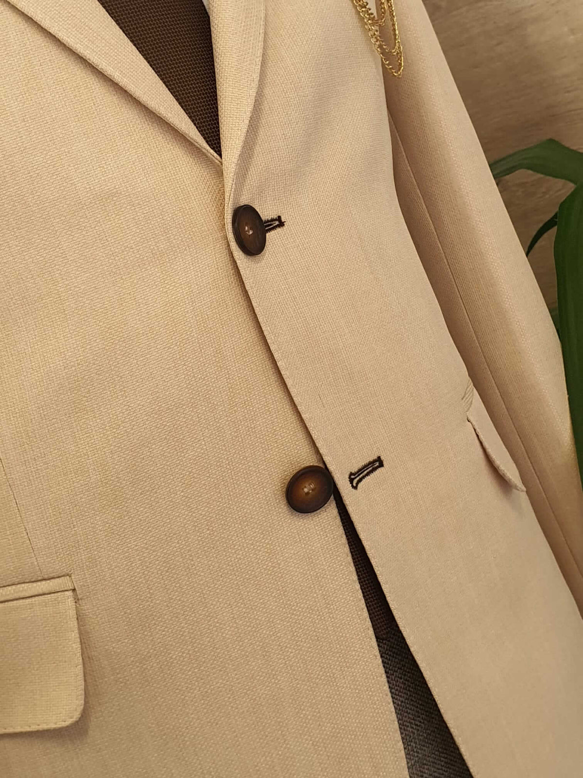 Bjorn SlimFit Beige Linen Suit - Hollo Men