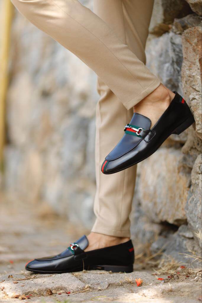 Men's Hazel Black Loafer HolloMen Men's Hazel Black Loafer HolloMen