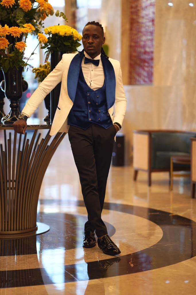 Carey White & Blue Tuxedo HolloMen Carey White & Blue Tuxedo HolloMen