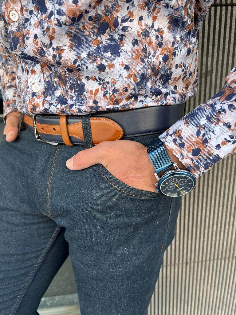 Vaqueros ajustados elásticos Elon Dark Indigo