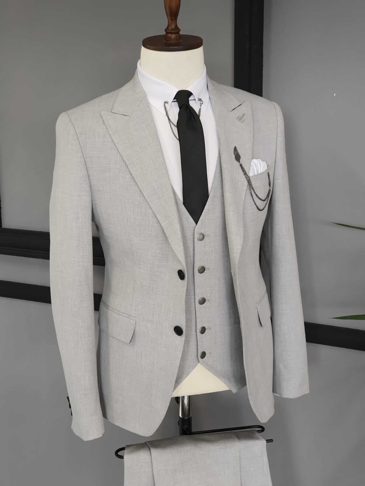 Fatih Bistrech Gray Suit - Hollo Men