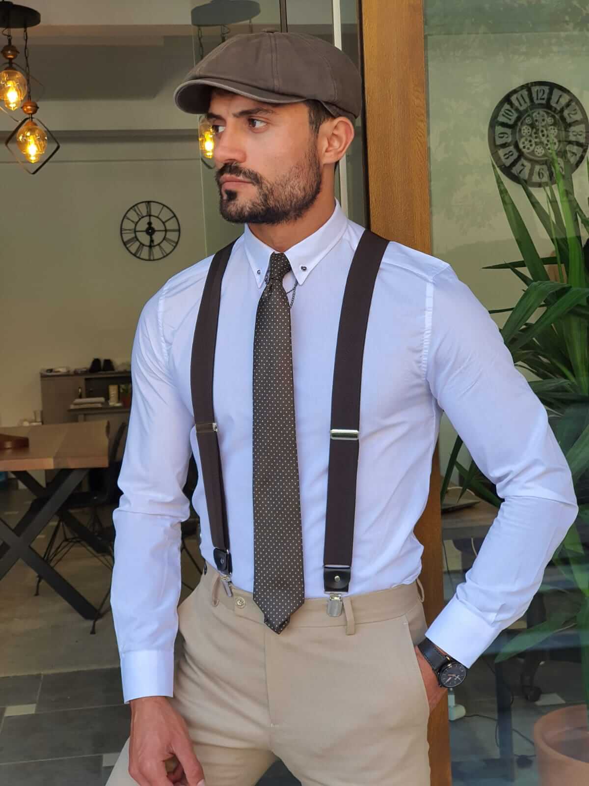 HolloMen BROWN SUSPENDERS - Hollo Men