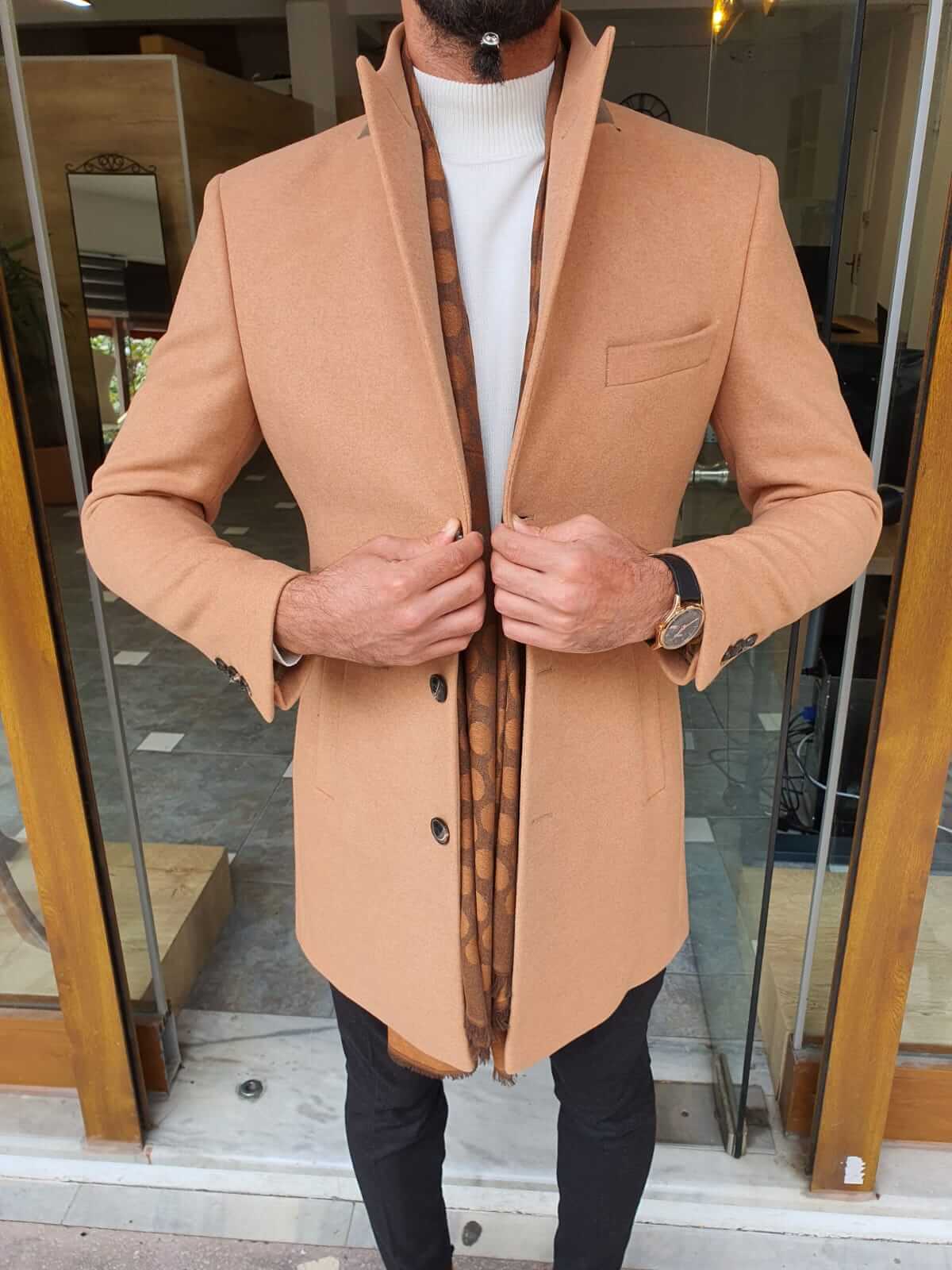 Beige Coat for Men | Essential Fall & Winter Outerwear