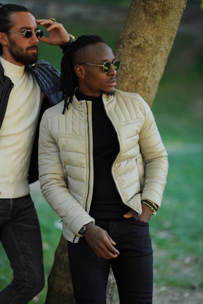 Giacca in pelle HolloMen ( 2 colori )