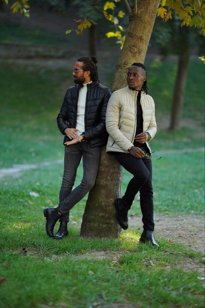 Giacca in pelle HolloMen ( 2 colori )
