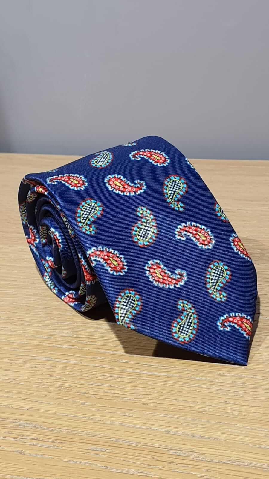 NAVY BLUE TIE & POCKET SQUARE - Hollo Men