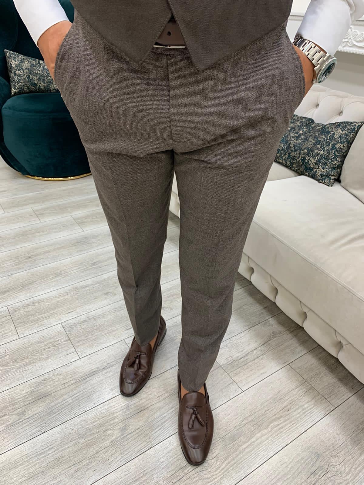 Sienna Coffee & Brown Suit