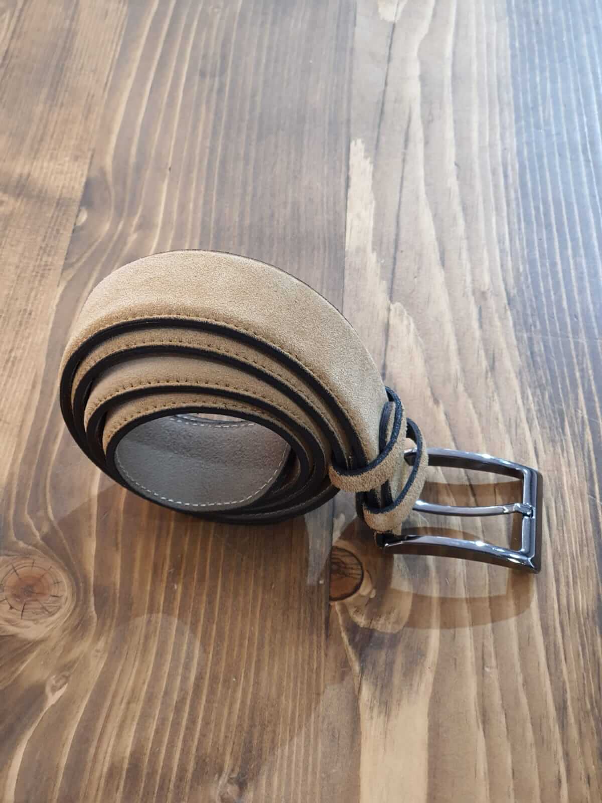 SUEDE CAMEL BELT - Hollo Men