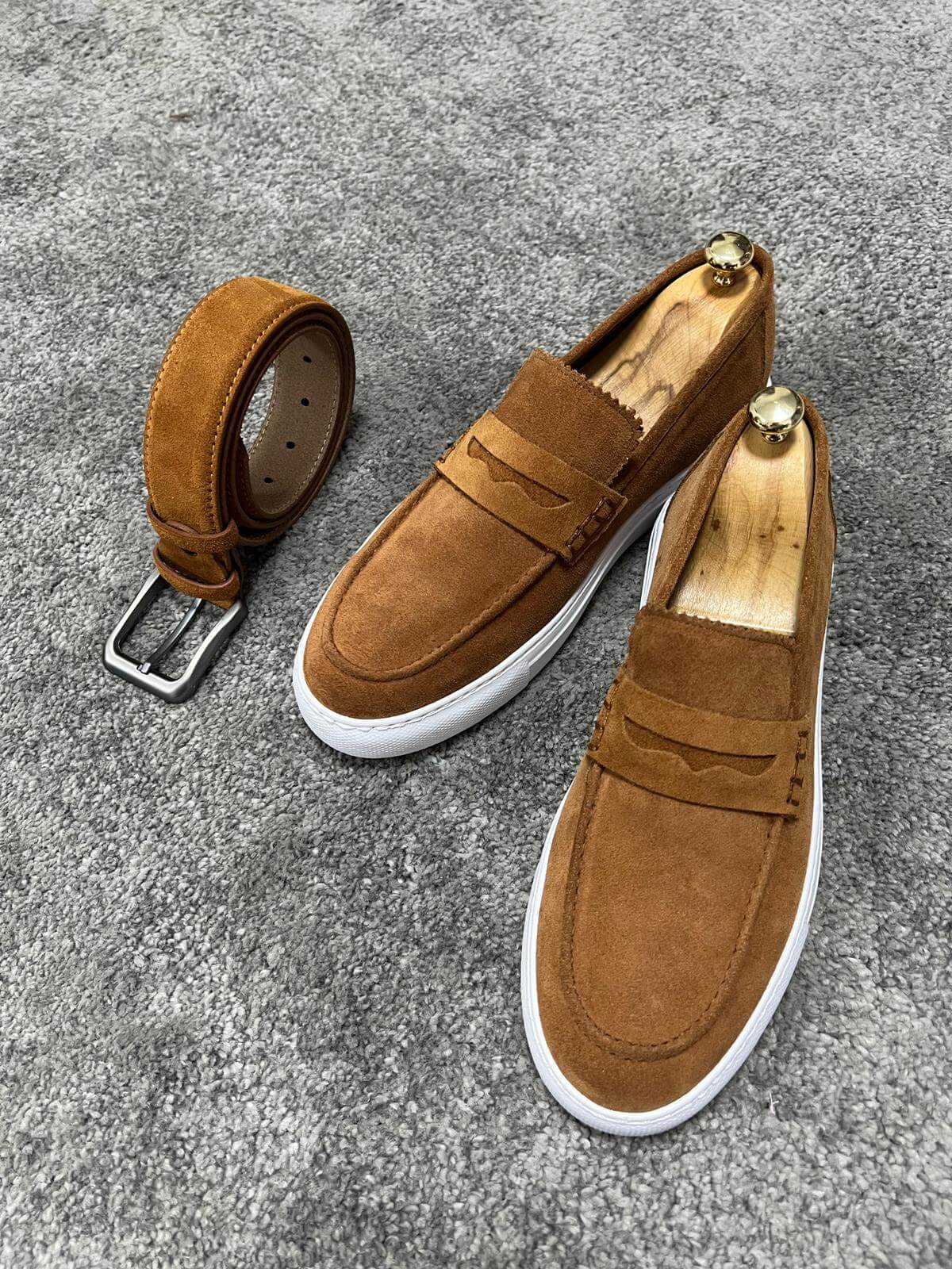 Tan Suede Loafer
