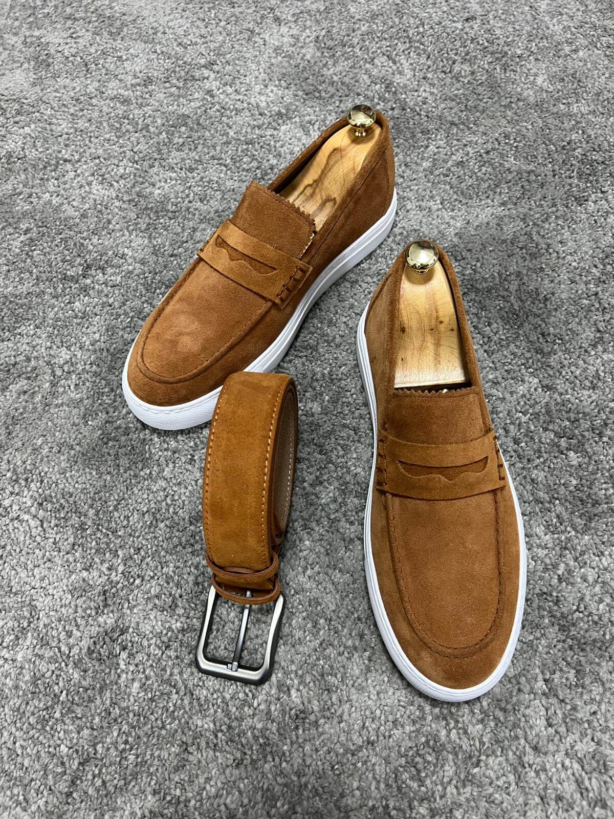 Tan Suede Loafer