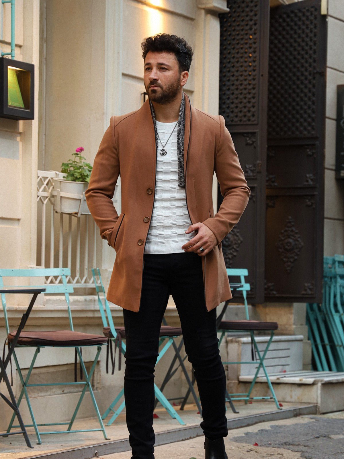 Tan Coat for Men | Classic Fall & Winter Outerwear HolloMen Tan Coat for Men | Classic Fall & Winter Outerwear HolloMen