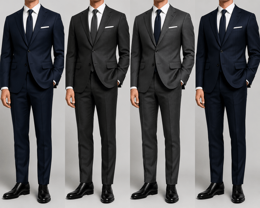 Modern business suit showcase