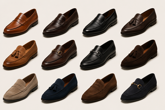 mens leather loafers 