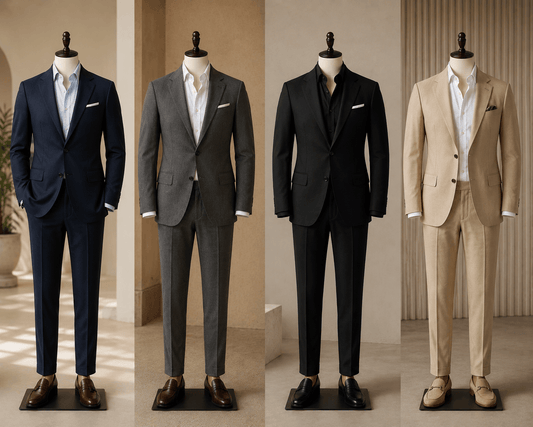 mens casual suits without tie.