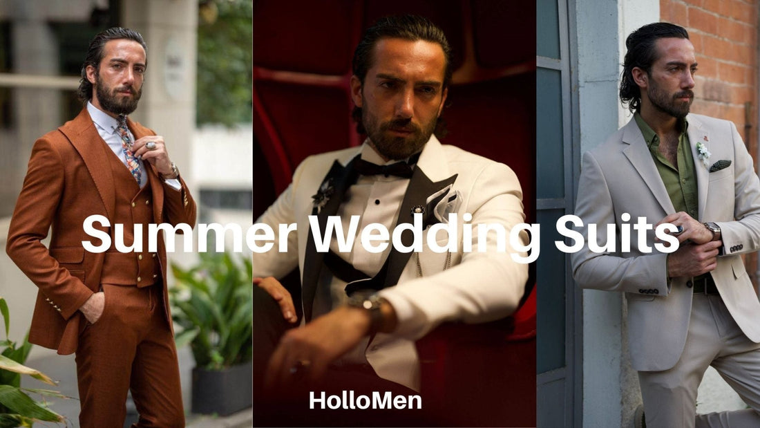 Elegant Summer Wedding Suits 2024: HolloMen's Picks for Grooms & Groomsmen