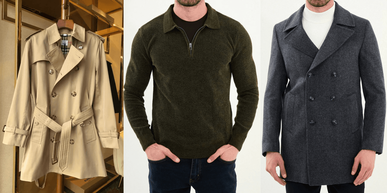 Black Friday Elegance: Premium Trench Coats, Suits, Tuxedo & Chelsea Boots Collection