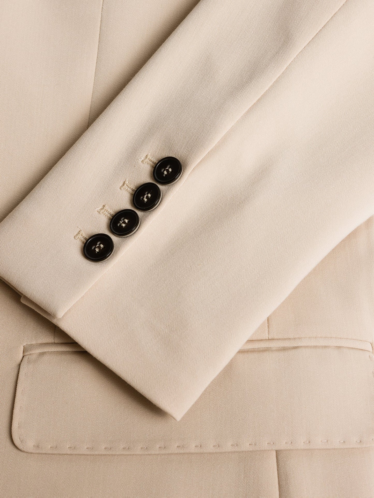 Donazi Beige Single Breasted Blazer