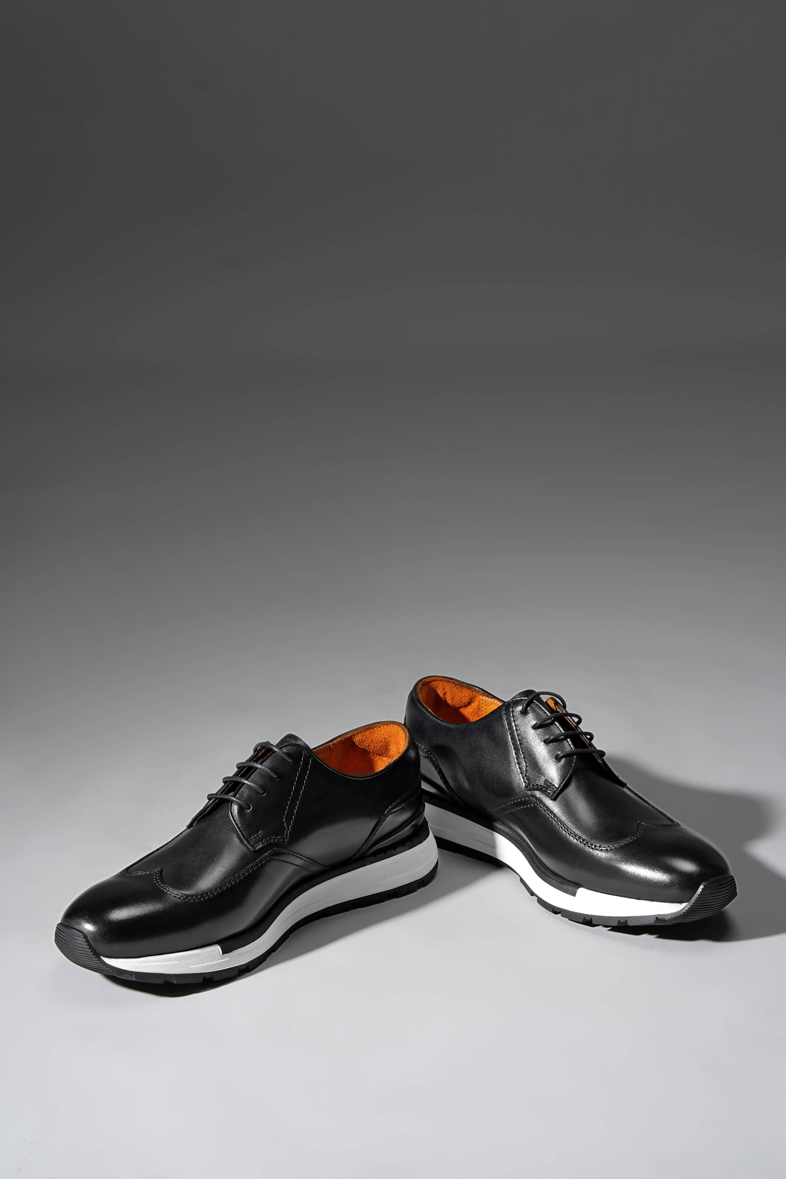 Avignon Fashion Sneaker — Black Derby | HolloMen