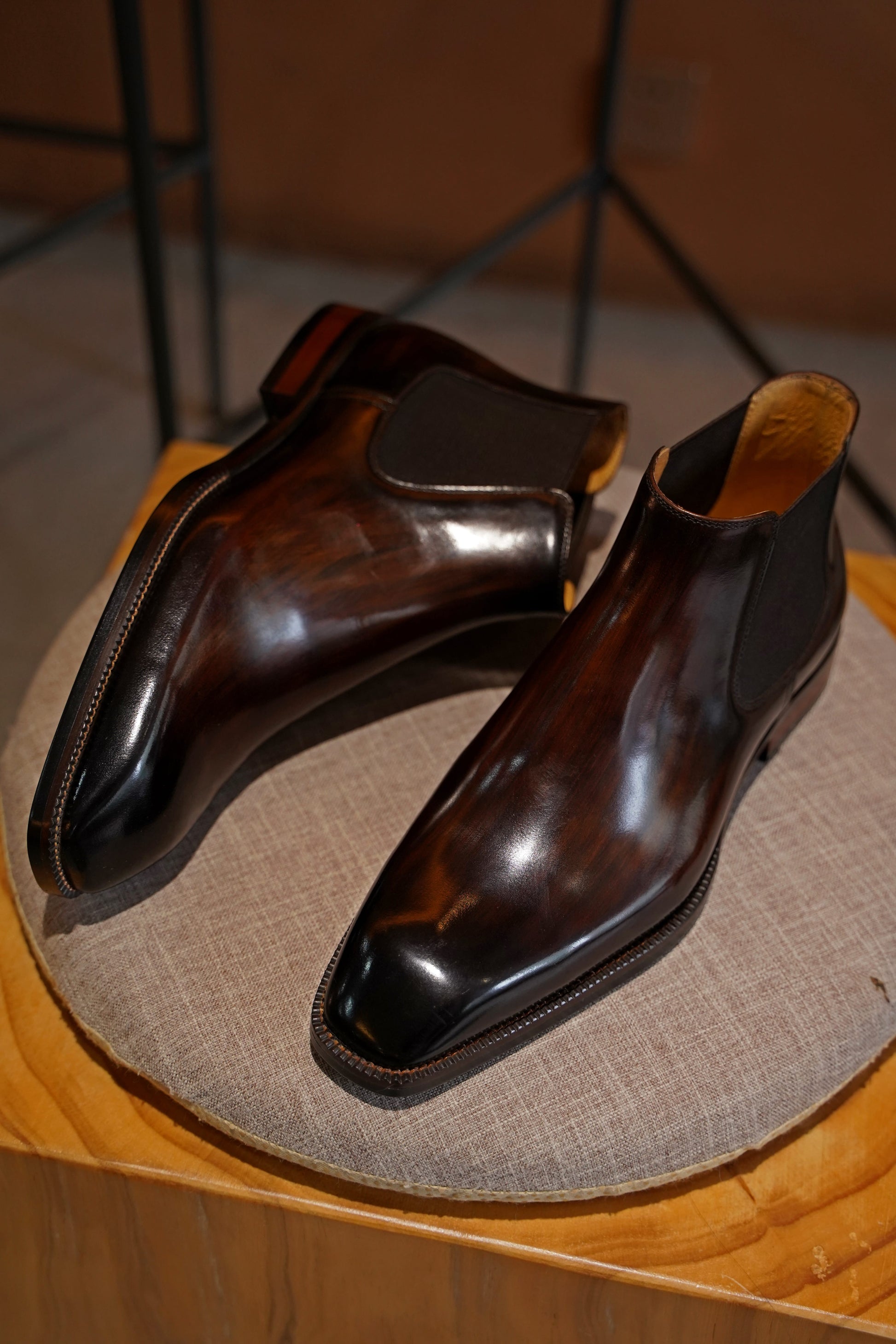 Sleek Brown Leather Chelsea Boots Men's Premium Leather Footwear HolloMen Sleek Brown Leather Chelsea Boots Men's Premium Leather Footwear HolloMen