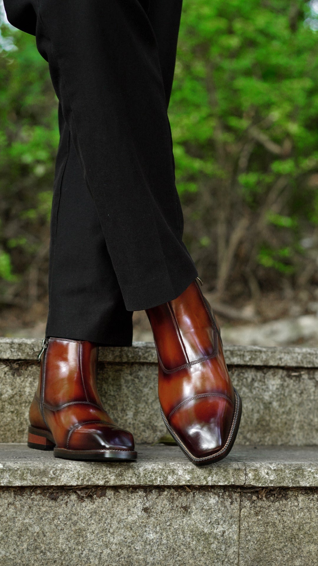 Autumn Chestnut Chelsea Boots – Luxury Men’s Leather Footwear. 39