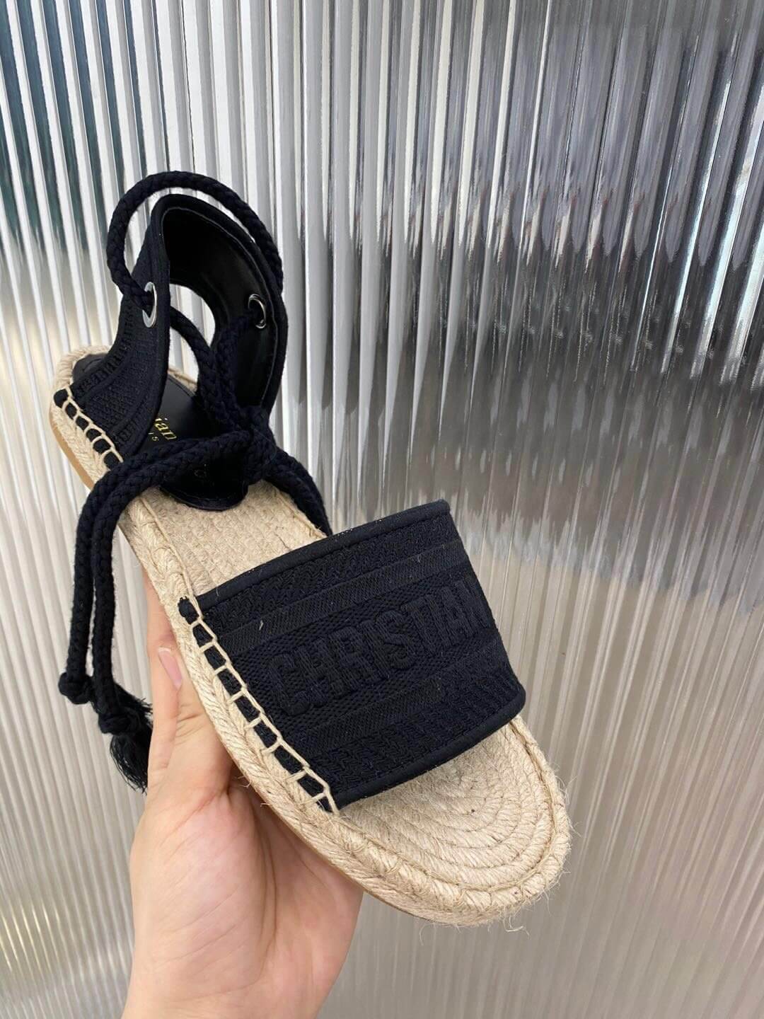 Christian Dior Black Summer Sandal