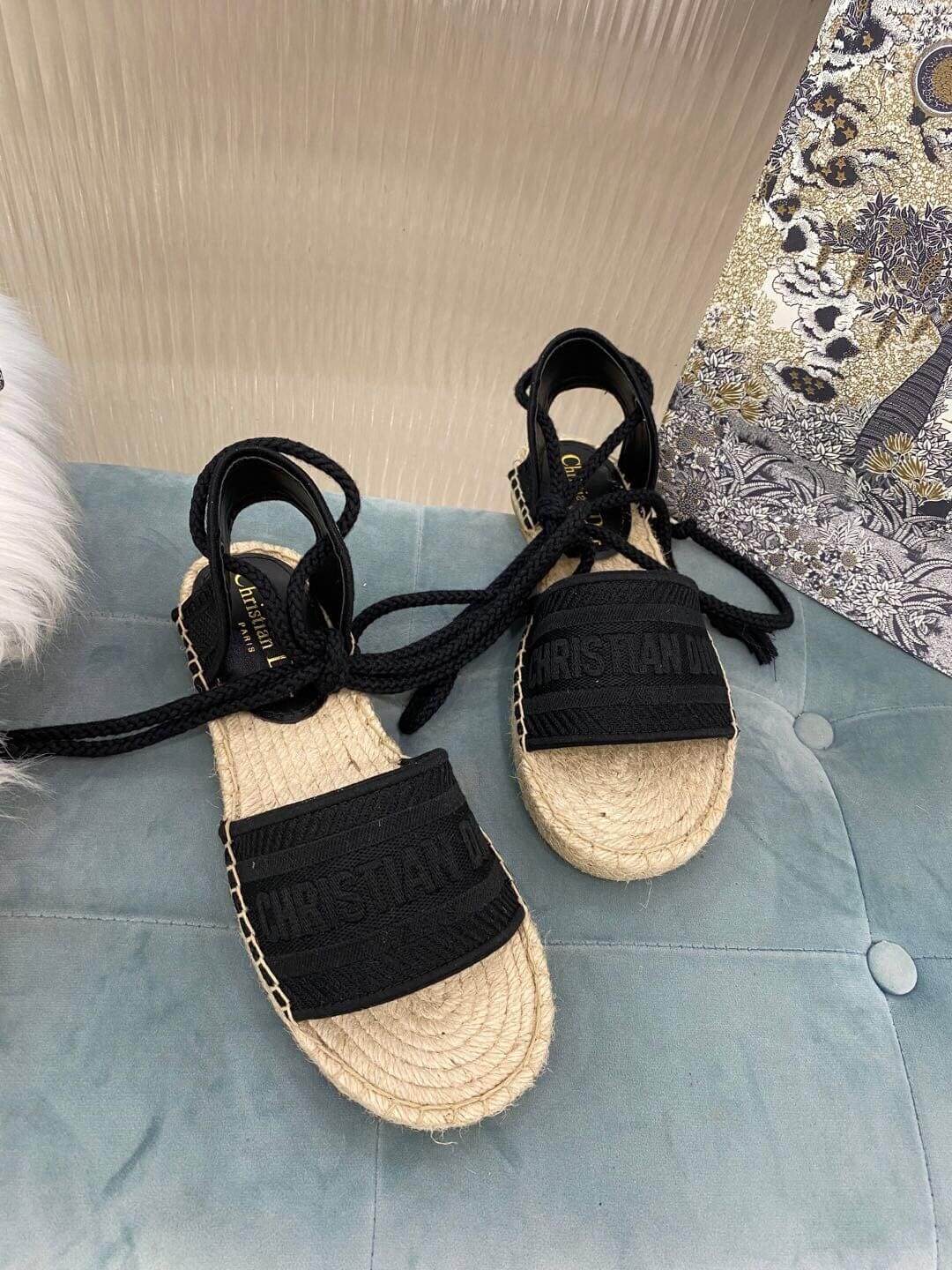 Christian Dior Black Summer Sandal