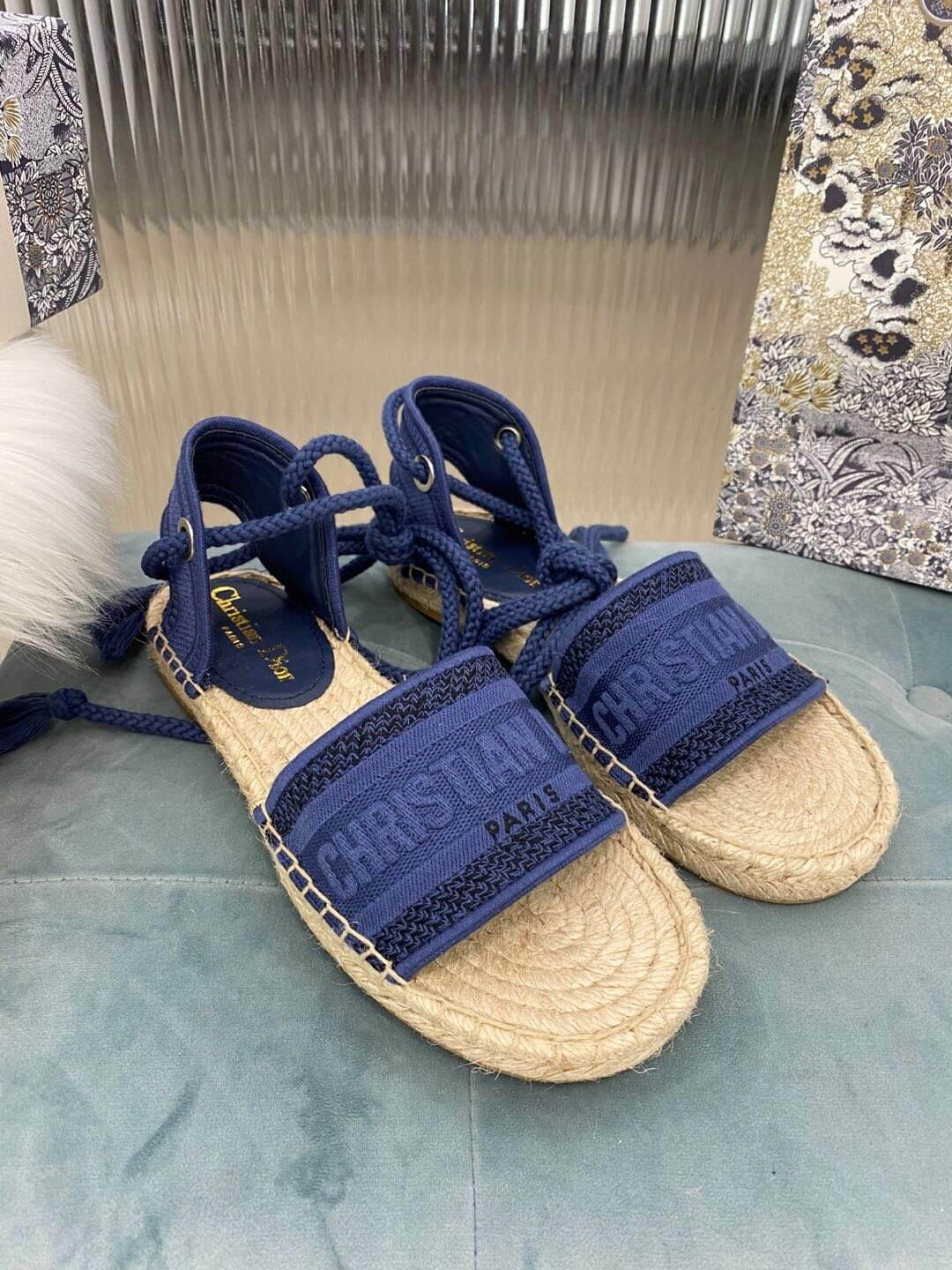Christian Dior Blue Summer Sandal